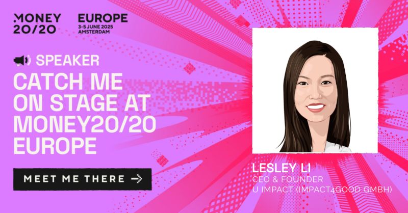 Lesley Li speaker graphic for Money20/20 Europe 2025