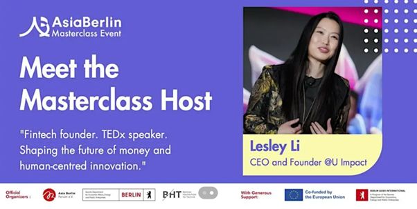 AsiaBerlin Meet the Masterclass Host graphic featuring Lesley Li