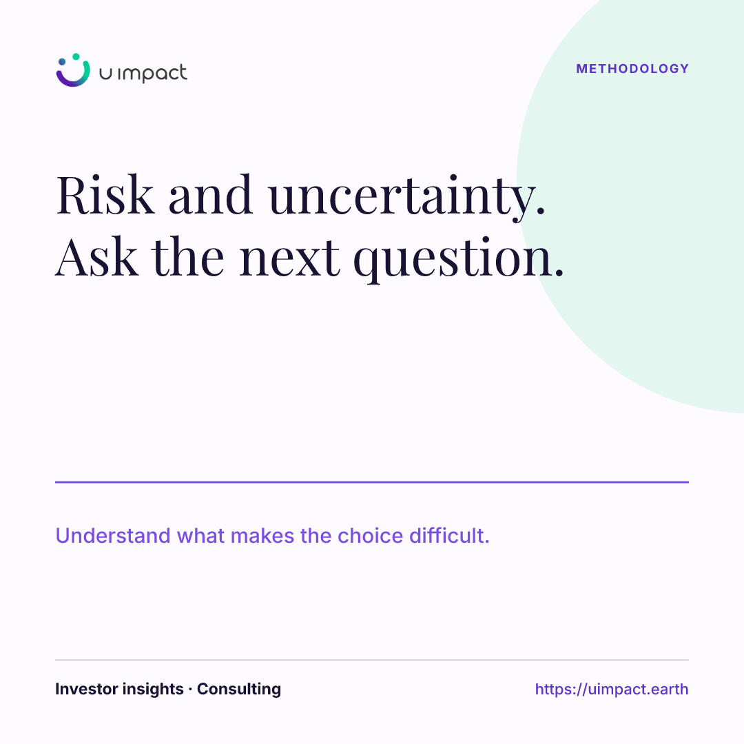 Which uncertainty is the customer facing?