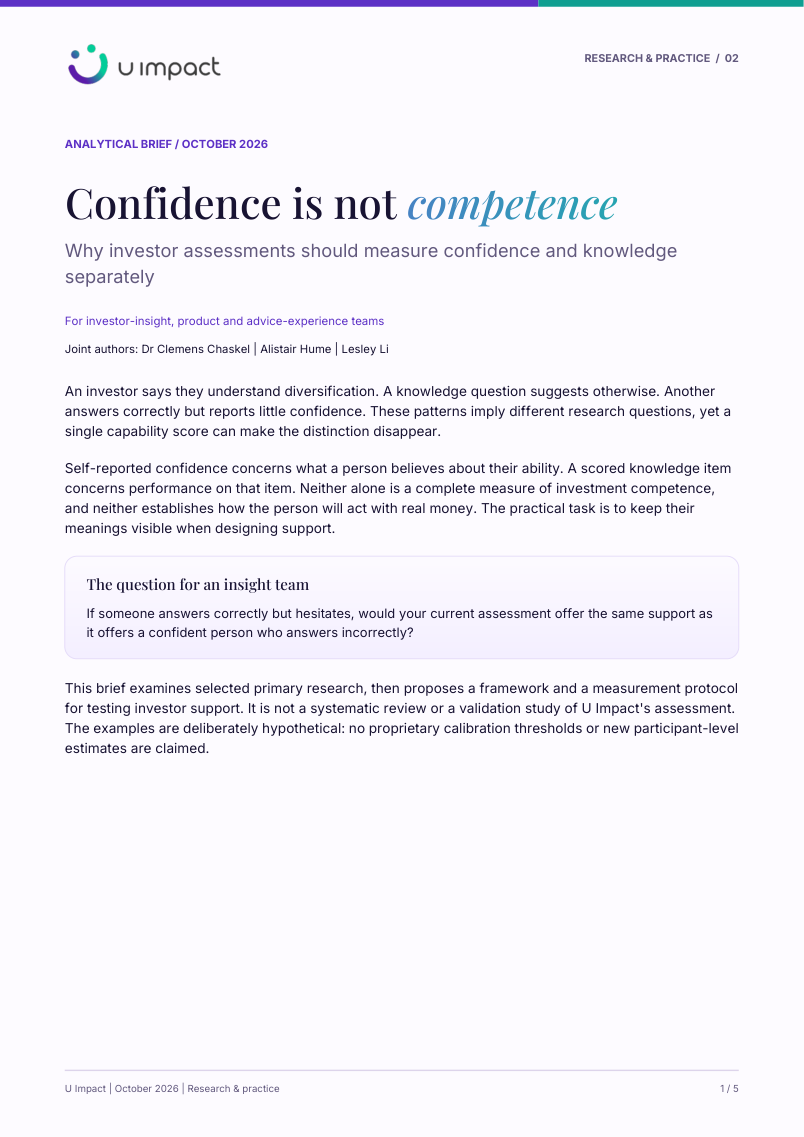 Cover preview of Confidence is not competence