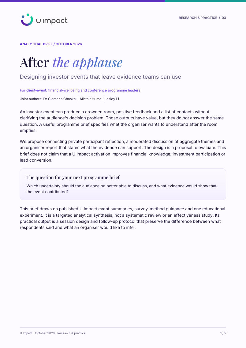 Cover preview of After the applause