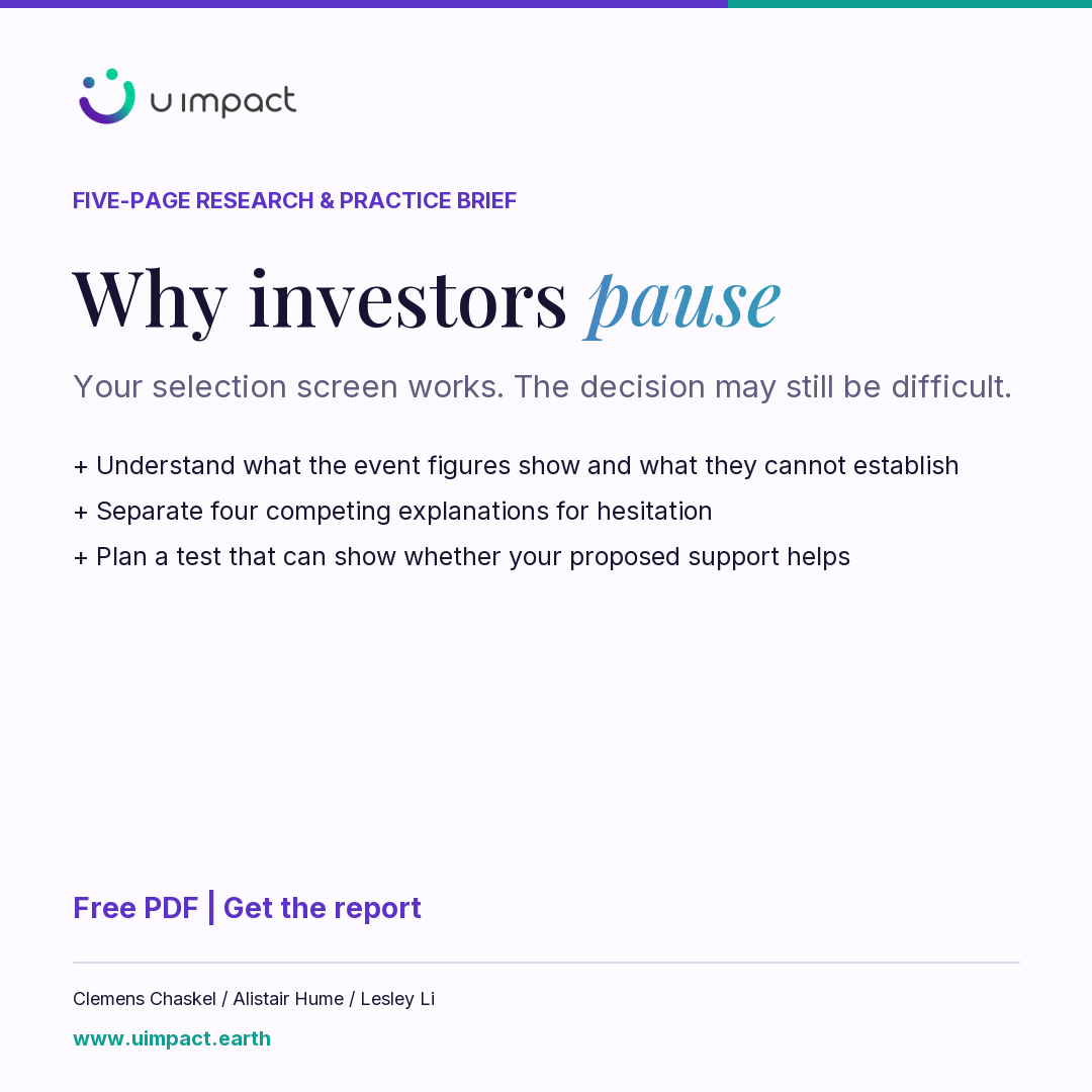Why investors pause: free five-page research and practice brief